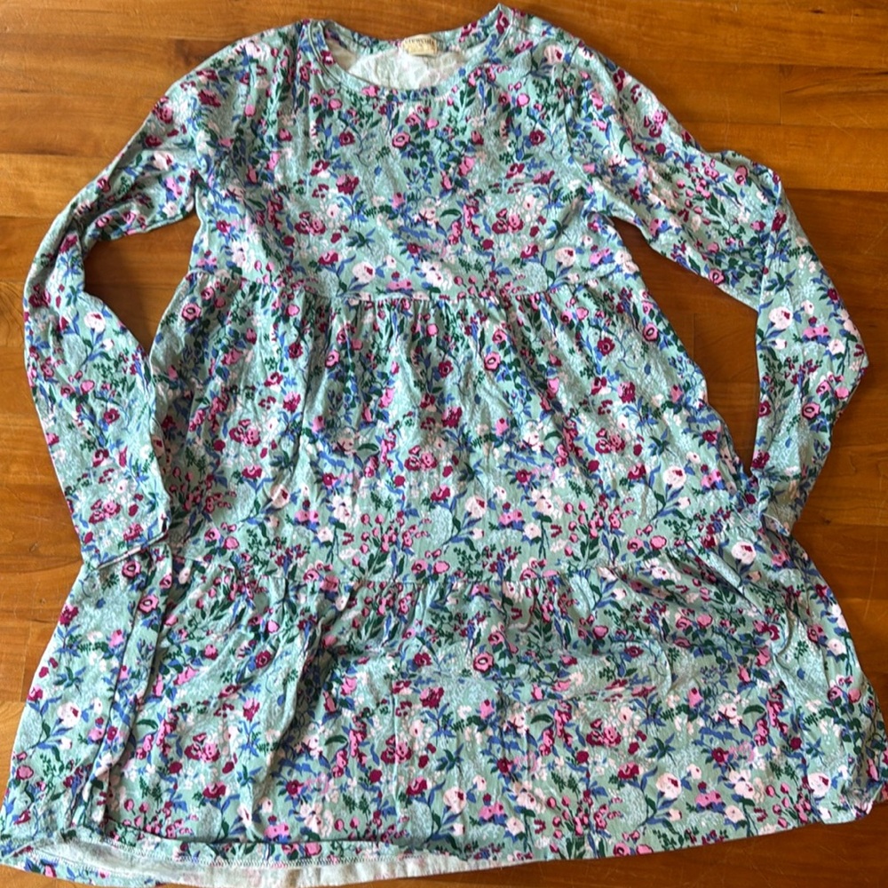 Crewcuts Blue Casual Sundress with Bishop Sleeves